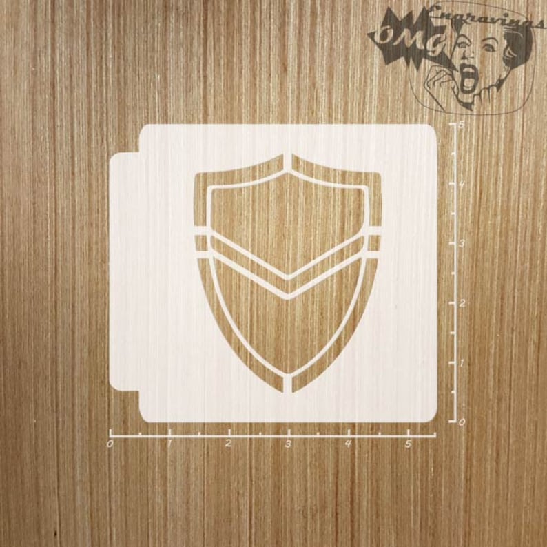 Medieval Shield 783-A055 Stencil
