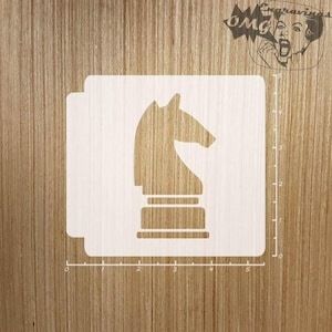 Chess Piece Knight 783-464 Stencil