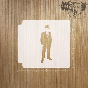Gentleman Silhouette 783-182 Stencil