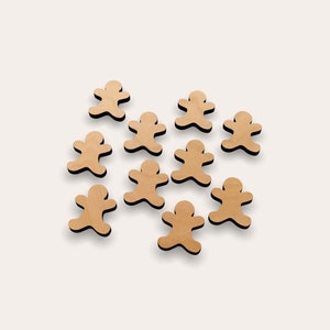 Christmas - Gingerbread Man 267-109 Wooden Cutout Shape (Set of 10)