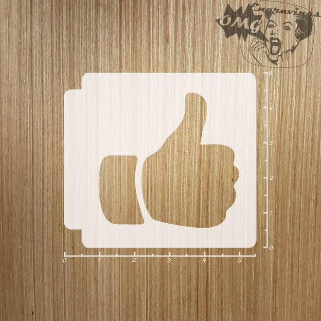 Button Guide Stencil Like Button 783-110 Stencil - Etsy