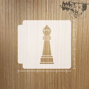 Chess Piece Queen 783-466 Stencil