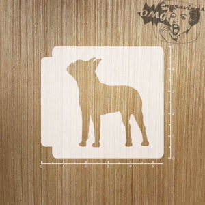 Dog Boston Terrier 783-965 Stencil