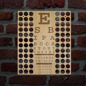Beer Eye Chart 224-265 Beer Cap Holder