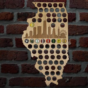 Illinois Chicago Skyline 224-322 Beer Cap Holder