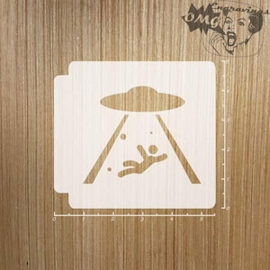 Alien Abduction 783-469 Stencil