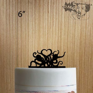 Octopus Heart 225-162 Cake Topper