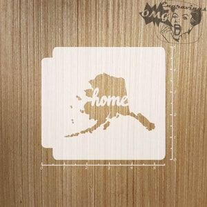 Alaska Home State 783-A384 Stencil