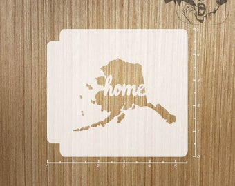 Alaska Home State 783-A384 Stencil