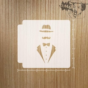 Gentleman Silhouette 783-175 Stencil