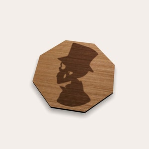 Skeleton with Top Hat 262-542 Coaster (Set of 4)