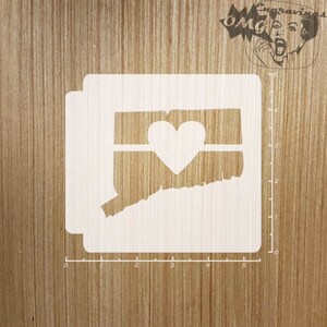 Conneticut State Love 783-A327 Stencil