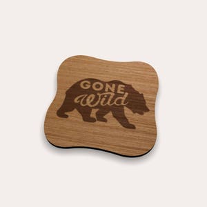 Gone Wild Bear 262-267 Coaster (Set of 4)