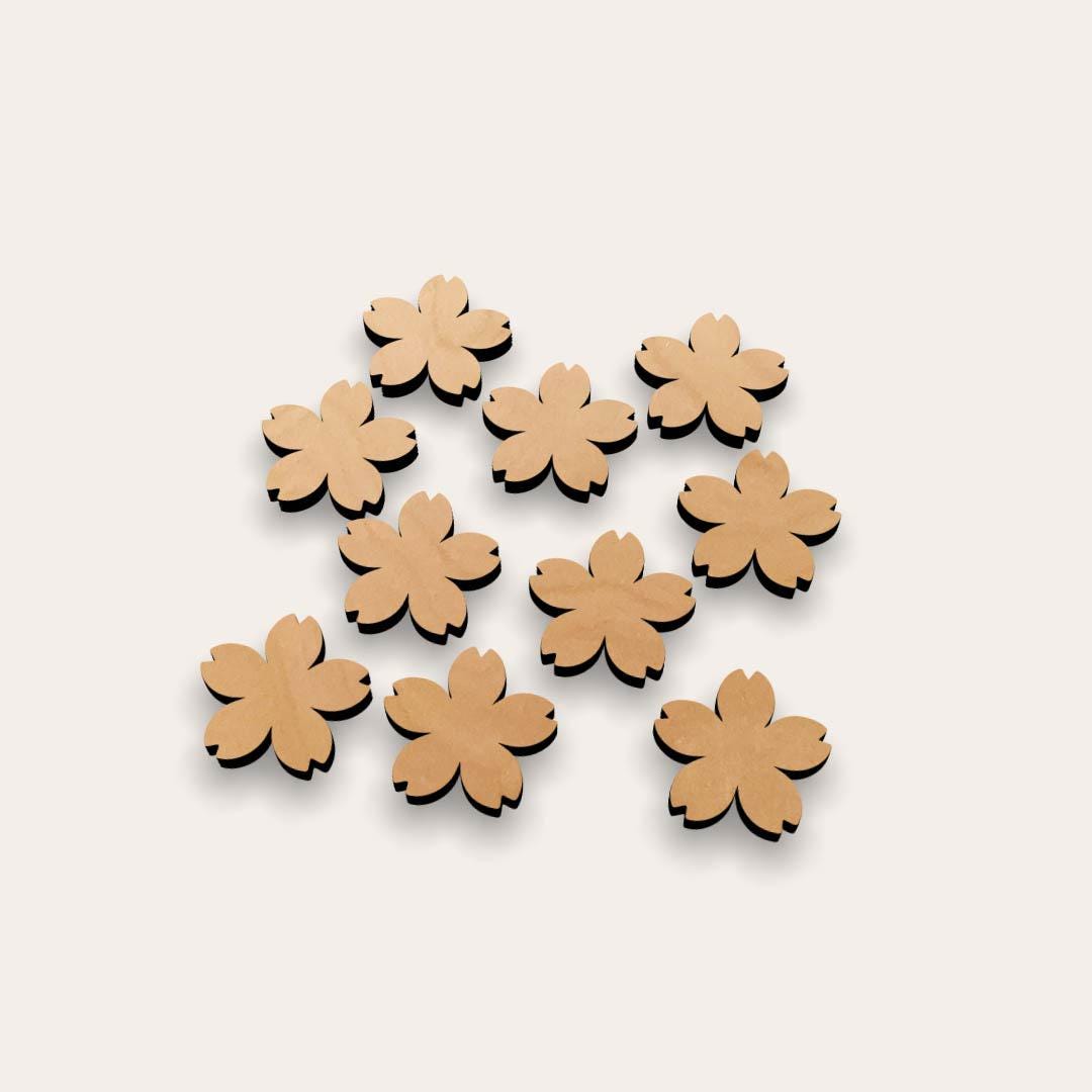 桜の花 267-339 木製切り抜き型（10個セット） - Etsy 日本