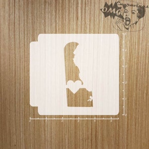 Delaware State Love 783-A328 Stencil