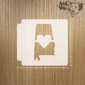 Alabama State Love 783-A320 Stencil