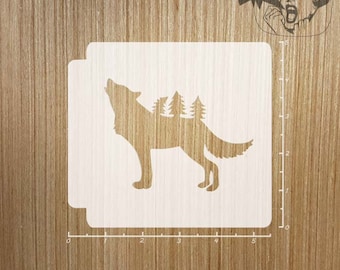 Wolf Forest 783-782 Stencil