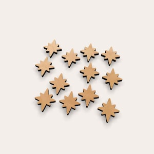 Christmas Star 267-350 Wooden Cutout Shape (Set of 10)