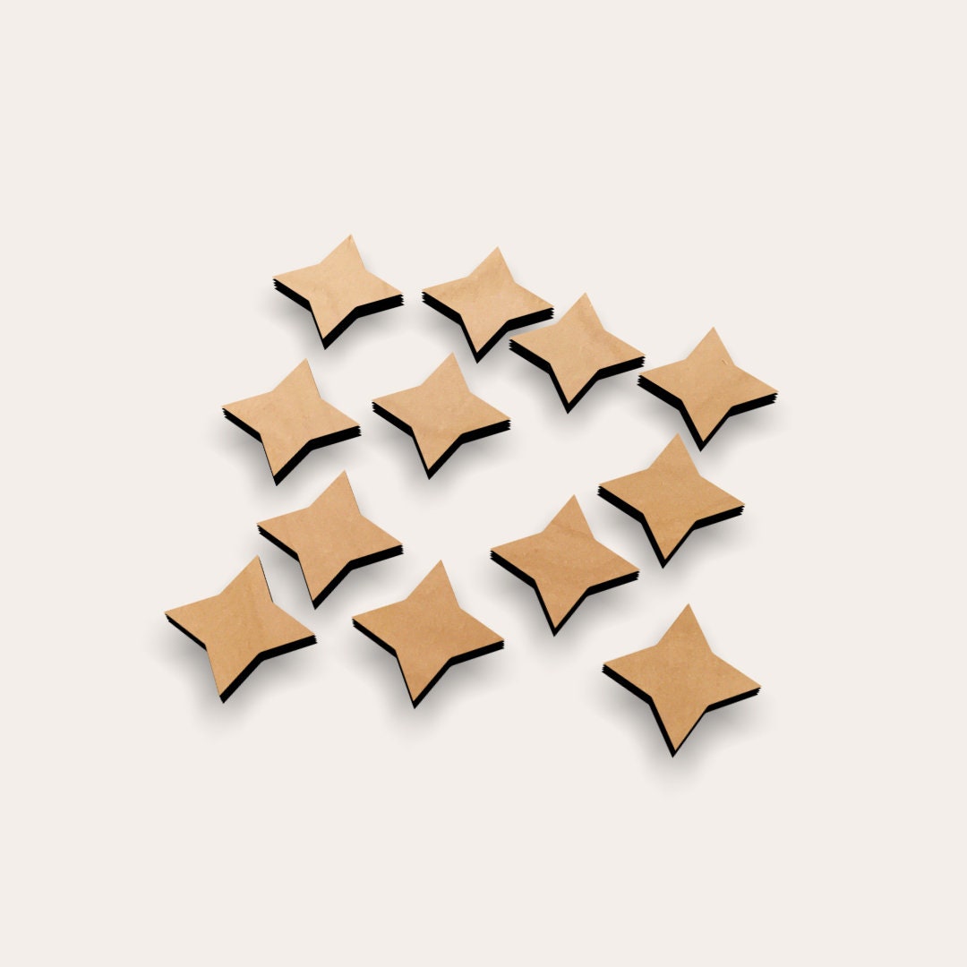 Star Four Point 267-232 Cutout Shape (set of 10) - Etsy