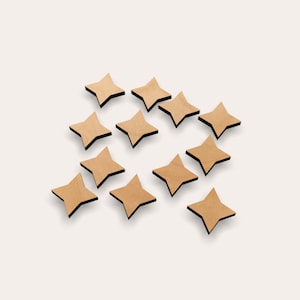 Star Four Point 267-232 Cutout Shape (Set of 10)
