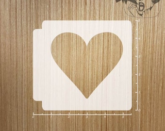 Playing Card Suits - Hearts 783-B320 Stencil