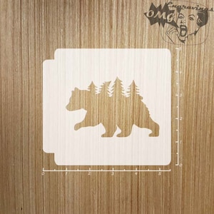 Bear Forest 783-781 Stencil