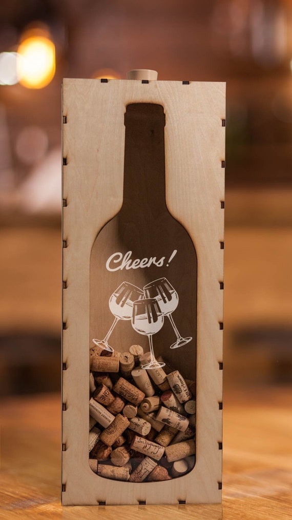 Cheers 922-029 Wine Cork Shadow Box