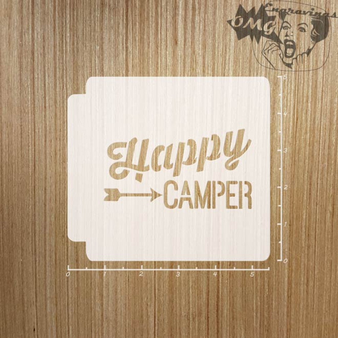 Happy Camper 783-817 Stencil - Etsy