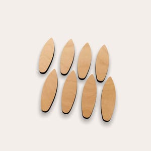 Surf Board 267-286 Wooden Cutout Shape (Set of 10)