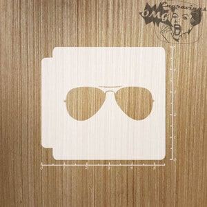 Aviator Sunglasses 783-901 Stencil