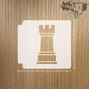 Chess Piece Rook 783-467 Stencil