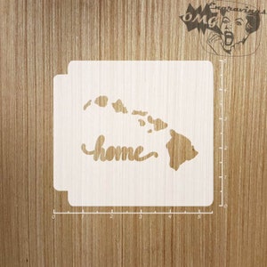 Hawaii Home State 783-A393 Stencil