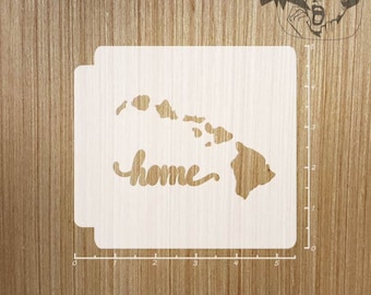 Hawaii Home State 783-A393 Stencil