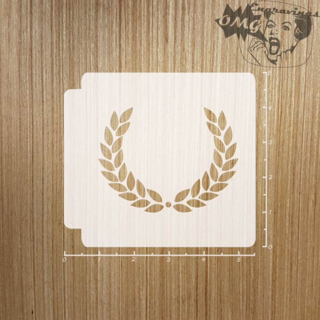 Laurel Wreath 783B328 Stencil Etsy