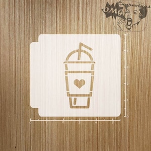 Estêncil de café gelado 783-998