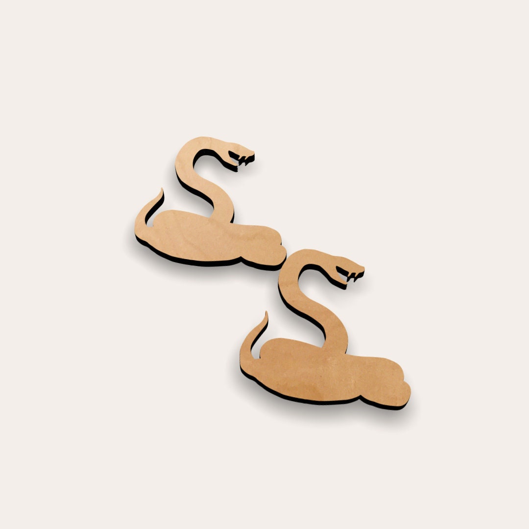 Snake - Laser Cut Out Unfinished Wood Craft Shape REP21 Snake - Laser Cut Out Unfinished Wood Craft Shape REP21