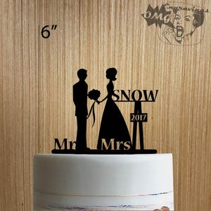 Custom Mr and Mrs 225-128 Cake Topper