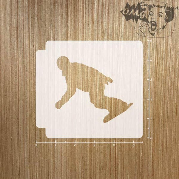 Snowboarder 783-442 Stencil