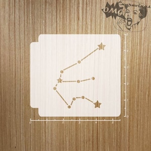 Aquarius Constellation 783-A156 Schablone