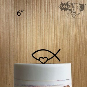 Decorazione per torta Gesù Pesce 225-409