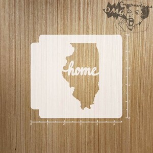 Illinois Home State 783-A395 Stencil