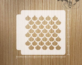 Fish Scale 783-057 Stencil