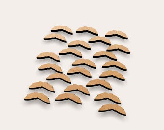 Mustache 267-321 Wooden Cutout Shape (Set of 10)