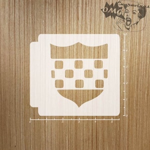 Scudo Medievale 783-A009 Stencil