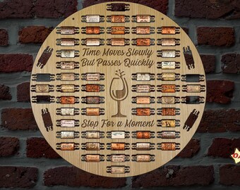 Time Moves Slowly 924-055 Wine Cork Holder