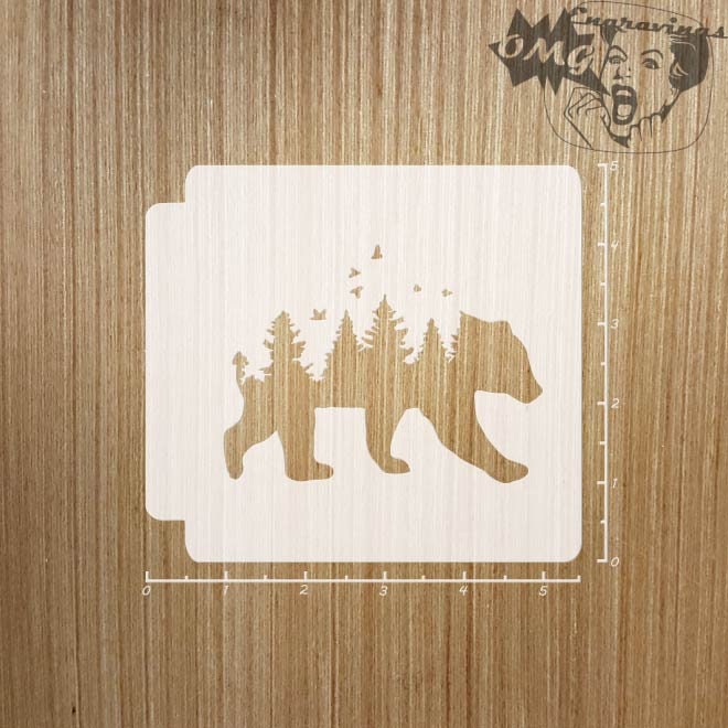 Bear Forest 783-831 Stencil