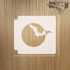Bat Moon 783-A300 Stencil