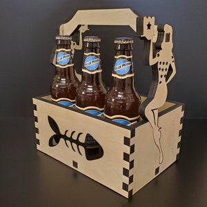 Fish Skeleton 240-010 Beer Caddy