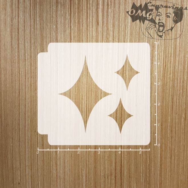Emoji Sparkle 783-755 Stencil