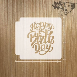 Happy Birthday 783-B337 Stencil